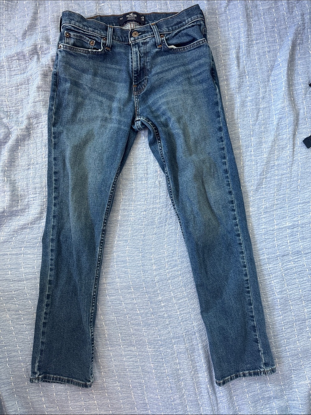 Hollister Men’s Medium Blue Slim Straight-Leg Jeans 29x30